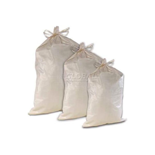 Hygrade Safety Supplies ComfitWear Poly Sandbags, 17'' x 27in, 65 lb. Bag, White, 1000/Pack PSB-1727 W - main